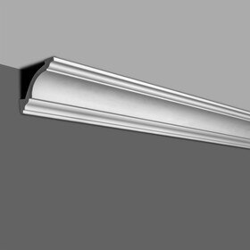 4-1/2in Face x 3-1/8in H x 3-1/8in Proj | Primed White High Density Polystyrene | Crown Moulding