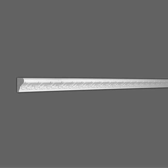 1-3/8in H x 7/8in Proj | Primed White High Impact Polystyrene Panel Moulding