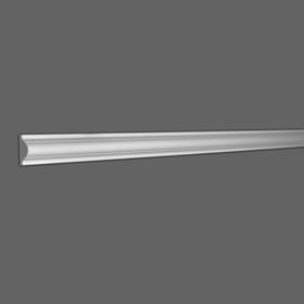 1-5/8in H x 5/8in Proj | Primed White High Impact Polystyrene Panel Moulding