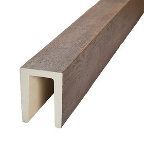 3-3/4in W x 3in H | Polyurethane Rough Sawn Faux Wood Beam | 20ft Long