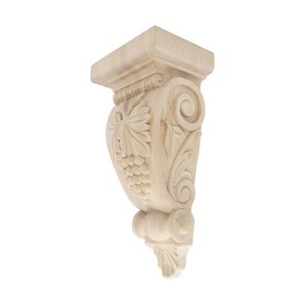 Hand Carved Unfinished | Solid North American Hardwood Corbel | RWC07 Series