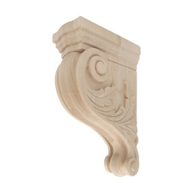 Hand Carved Unfinished | Solid North American Hardwood Corbel | RWC301 Series