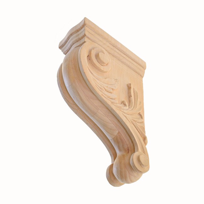 Hand Carved Unfinished | Solid North American Hardwood Corbel | RWC301 Series