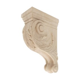 Hand Carved Unfinished | Solid North American Hardwood Corbel | RWC304 Series