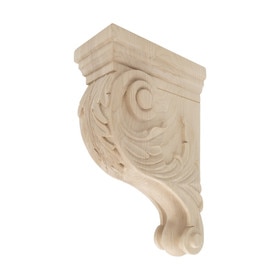 Hand Carved Unfinished | Solid North American Hardwood Corbel | RWC304 Series