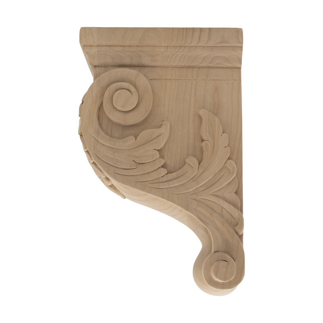Hand Carved Unfinished | Solid North American Hardwood Corbel | RWC304 Series