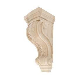 Hand Carved Unfinished | Solid North American Hardwood Corbel | RWC307 Series