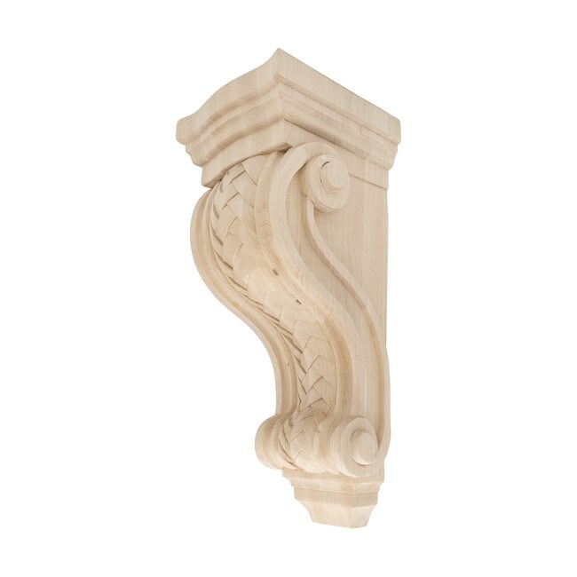 Hand Carved Unfinished | Solid North American Hardwood Corbel | RWC307 Series