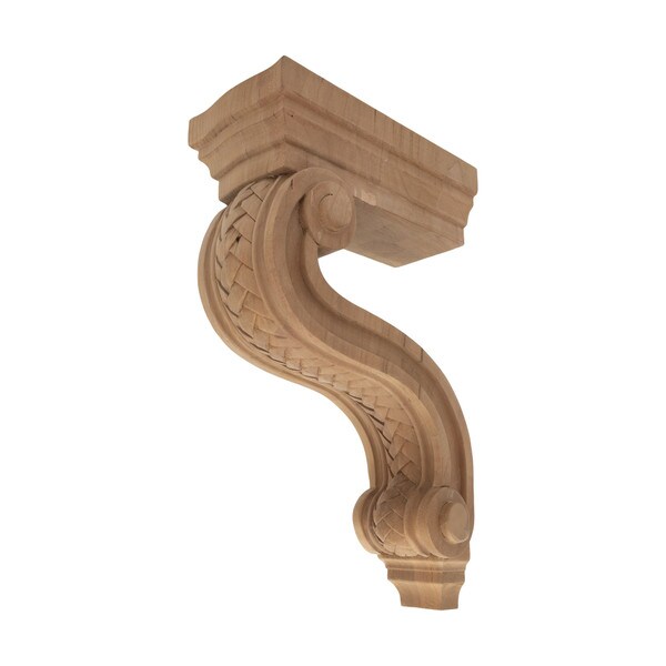 Hand Carved Unfinished | Solid North American Hardwood Corbel | RWC313 Series
