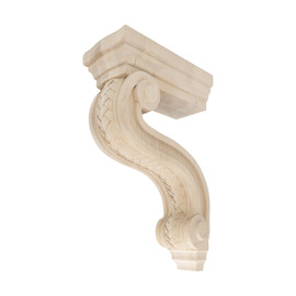 Hand Carved Unfinished | Solid North American Hardwood Corbel | RWC313 Series