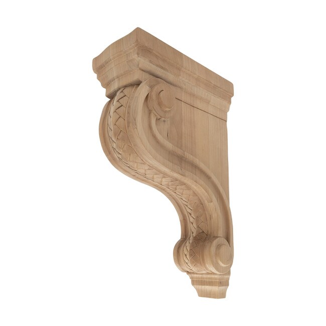 Hand Carved Unfinished | Solid North American Hardwood Corbel | RWC316 Series