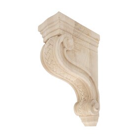 Hand Carved Unfinished | Solid North American Hardwood Corbel | RWC316 Series