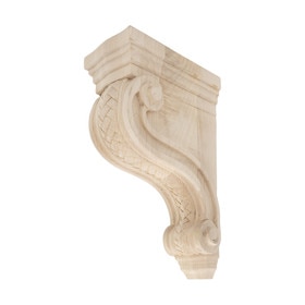 Hand Carved Unfinished | Solid North American Hardwood Corbel | RWC316 Series