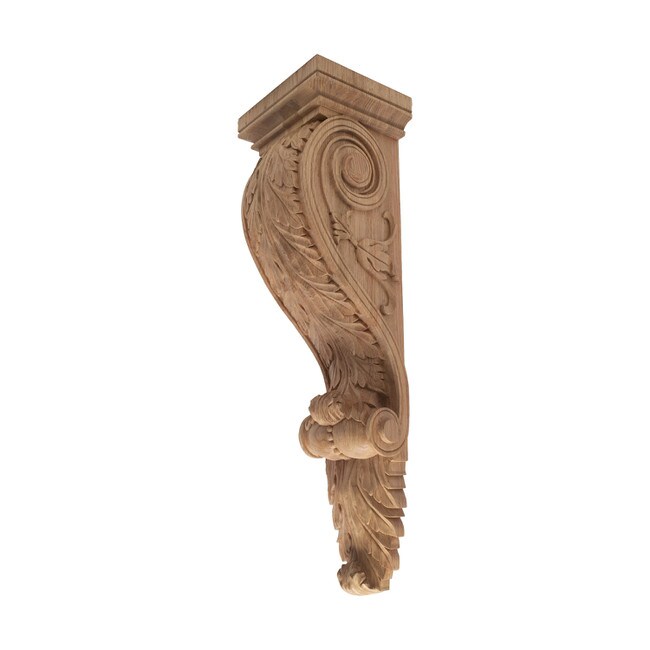 Hand Carved Unfinished | Solid North American Hardwood Corbel | RWC331 Series