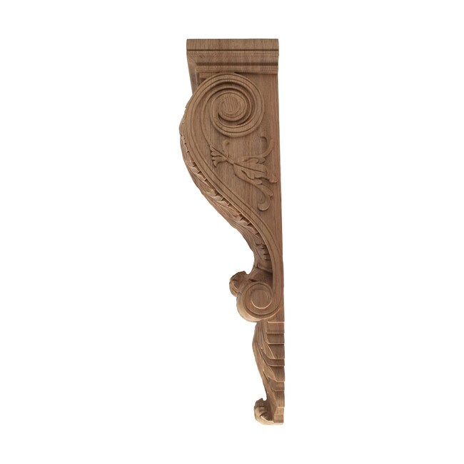 Hand Carved Unfinished | Solid North American Hardwood Corbel | RWC331 Series