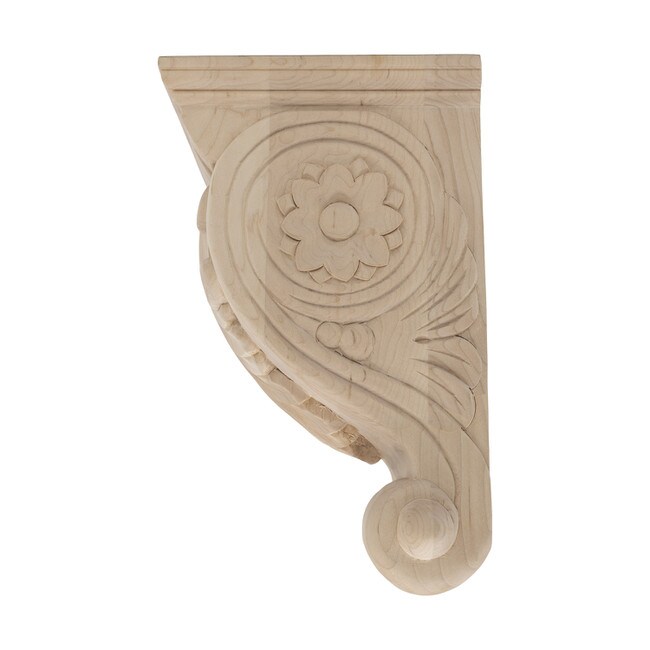 Hand Carved Unfinished | Solid North American Hardwood Corbel | RWC34 Series