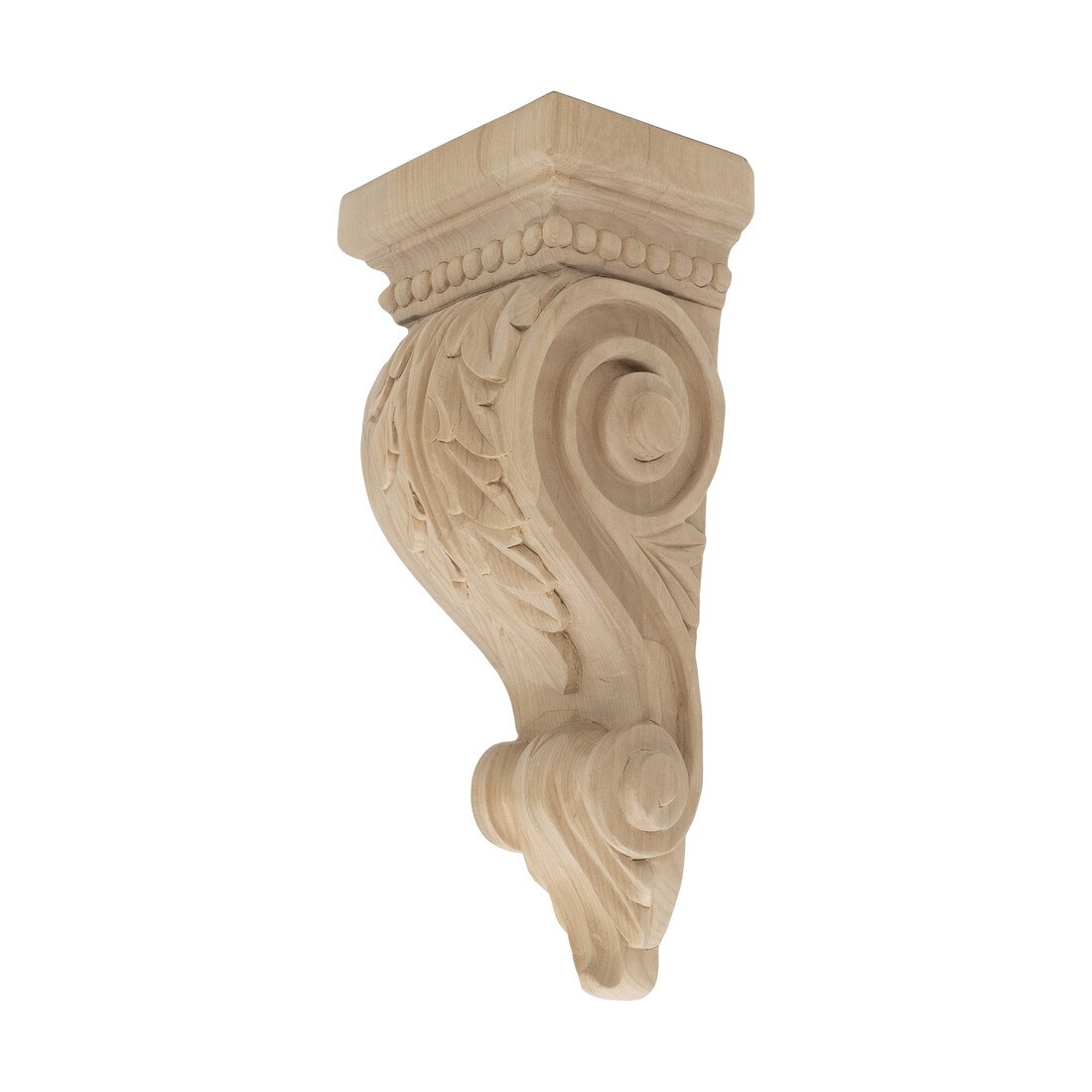 Hand Carved Unfinished | Solid North American Hardwood Corbel | RWC349 Series