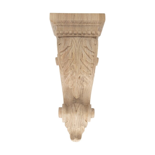 Hand Carved Unfinished | Solid North American Hardwood Corbel | RWC349 Series