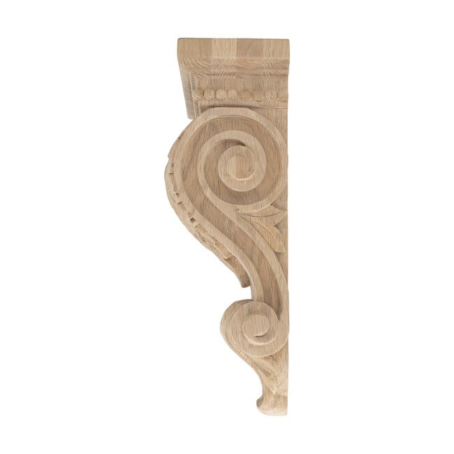 Hand Carved Unfinished | Solid North American Hardwood Corbel | RWC349 Series