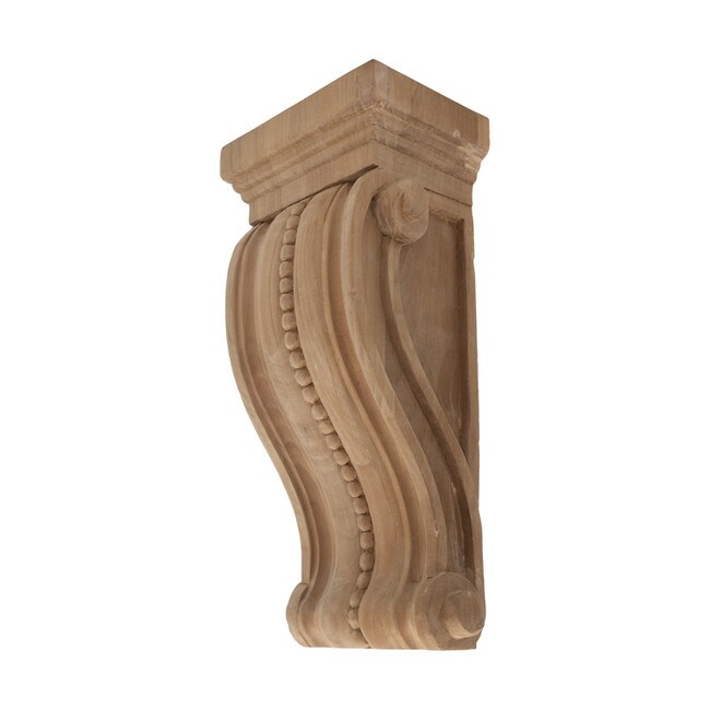 Hand Carved Unfinished | Solid North American Hardwood Corbel | RWC352 Series