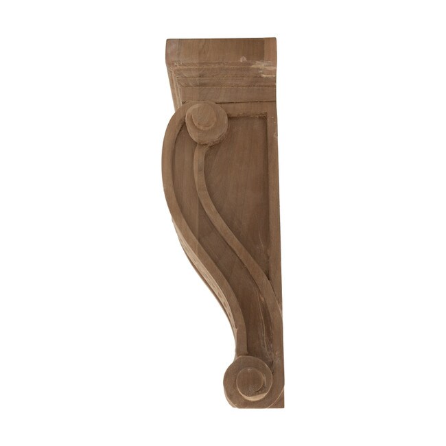Hand Carved Unfinished | Solid North American Hardwood Corbel | RWC352 Series