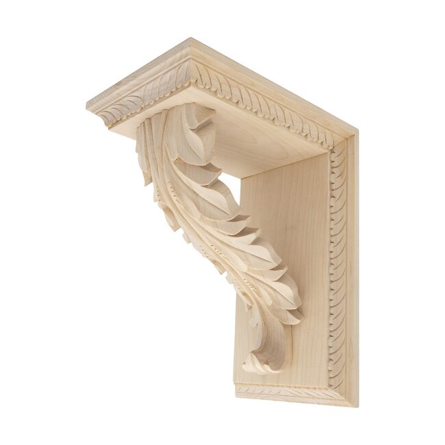 Hand Carved Unfinished | Solid North American Hardwood Corbel | RWC355 Series