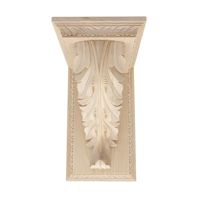 Hand Carved Unfinished | Solid North American Hardwood Corbel | RWC355 Series