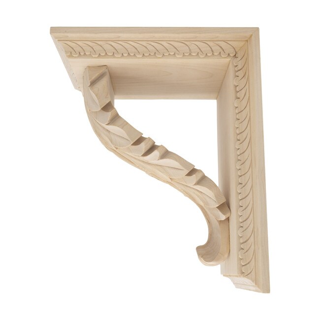 Hand Carved Unfinished | Solid North American Hardwood Corbel | RWC355 Series