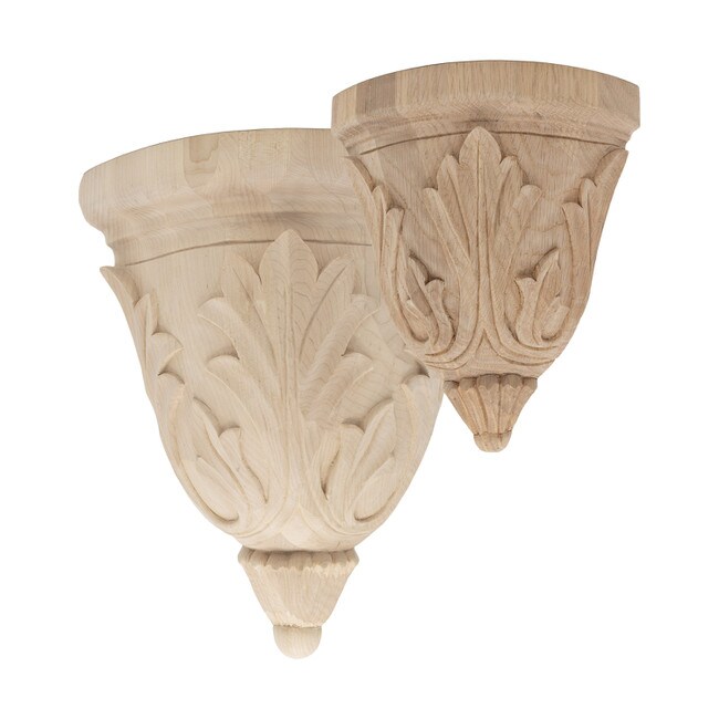 Hand Carved Unfinished | Solid North American Hardwood Hard Corbel | RWC36 Series