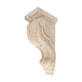 Hand Carved Unfinished | Solid North American Hardwood Corbel | RWC42 Series