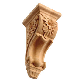 Hand Carved Unfinished | Solid North American Hardwood Hard Corbel | RWC47 Series