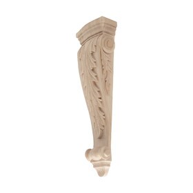 Hand Carved Unfinished | Solid North American Hardwood Corbel | RWC48 Series