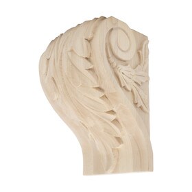 Hand Carved Unfinished | Solid North American Hardwood Corbel | RWC50 Series