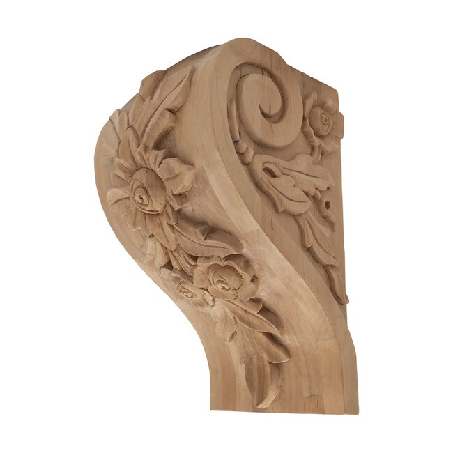 Hand Carved Unfinished | Solid North American Hardwood Corbel | RWC51 Series