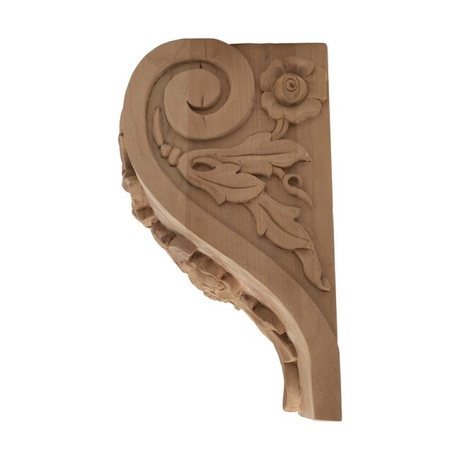 Hand Carved Unfinished | Solid North American Hardwood Corbel | RWC51 Series