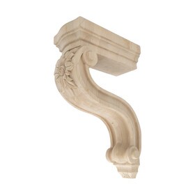 Hand Carved Unfinished | Solid North American Hardwood Corbel | RWC53 Series