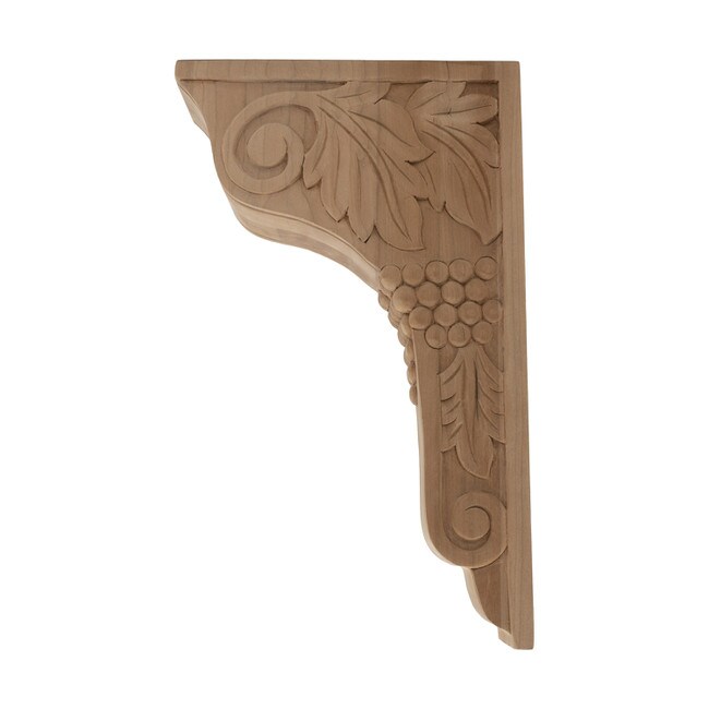 Hand Carved Unfinished | Solid North American Hardwood Corbel | RWC55 Series