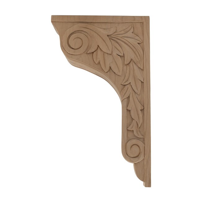 Hand Carved Unfinished | Solid North American Hardwood Corbel | RWC58 Series