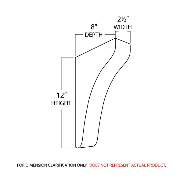 Unfinished | Solid North American Hardwood Corbel | RWC905 Series