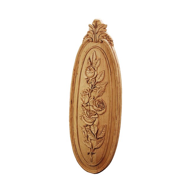 17-1/2in H x 6-1/4in W x 1-1/8in Deep | Unfinished Solid Hardwood | Applique | RWC95 Series