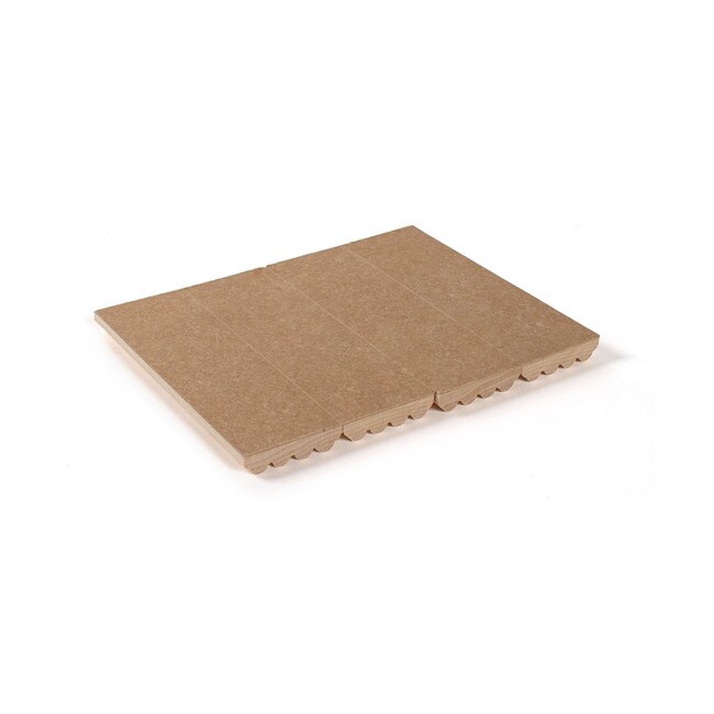 1' Wide x 8' High Unfinished Solid Maple Decorative Tambour Sheet | Fluted/Pencil Pattern