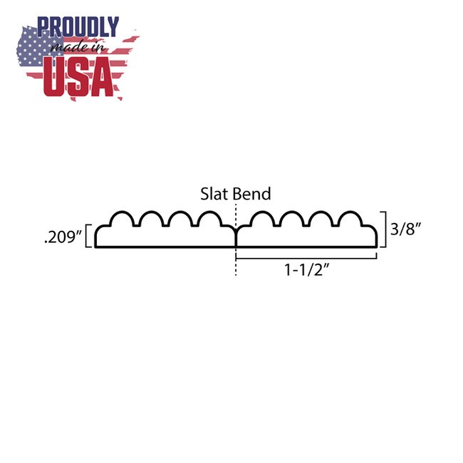 1' Wide x 8' High Unfinished Solid Maple Decorative Tambour Sheet | Fluted/Pencil Pattern