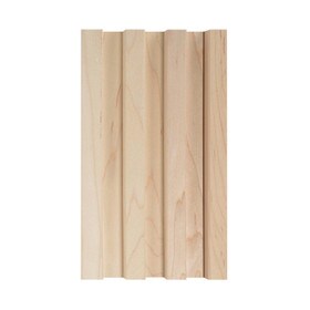 1" Wide x 8' High Unfinished Solid Maple Decorative Tambour Sheet | Square Pattern
