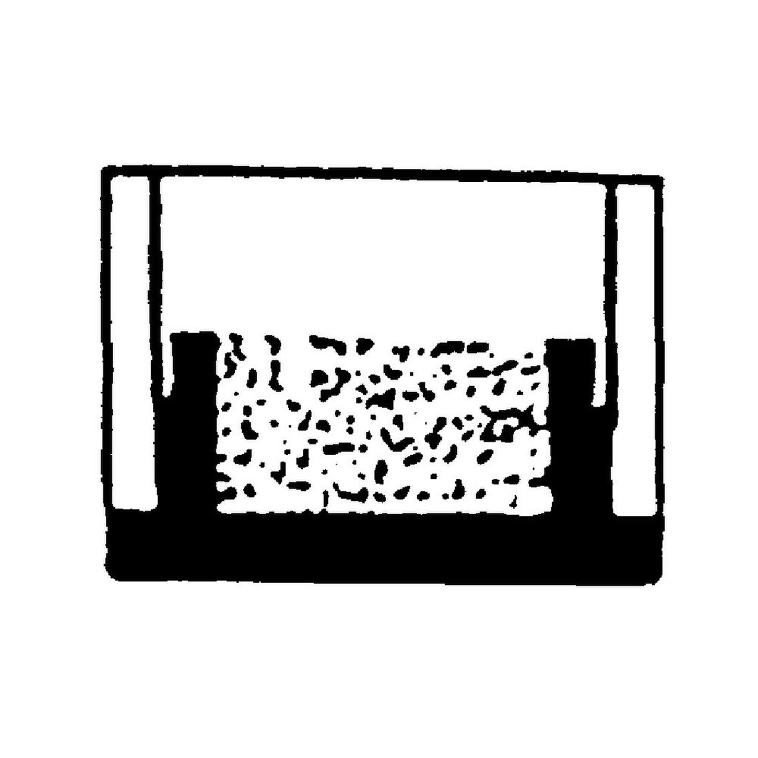 7/8in Sq | 16 Gauge ABS | Plastic Inside End Cap for Tubing