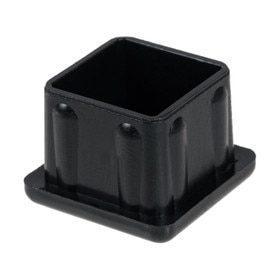 7/8in Sq | 16 Gauge ABS | Plastic Inside End Cap for Tubing