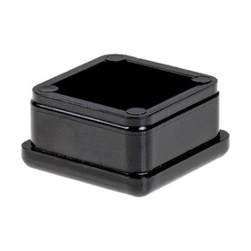 1in Sq | 18 Gauge ABS | Plastic Inside End Cap for Tubing