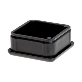 1-1/8in Sq | 18 Gauge ABS | Plastic Inside End Cap for Tubing