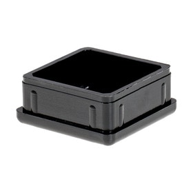 1-1/4in Sq | 18 Gauge ABS | Plastic Inside End Cap for Tubing