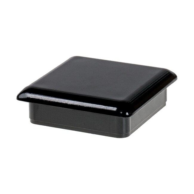 1-3/4in Sq | 11 Gauge Black Finish ABS | Plastic Inside End Cap for Tubing