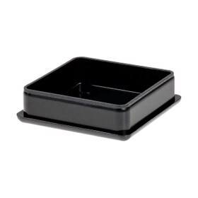 1-3/4in Sq | 16 Gauge Black Finish ABS | Plastic Inside End Cap for Tubing